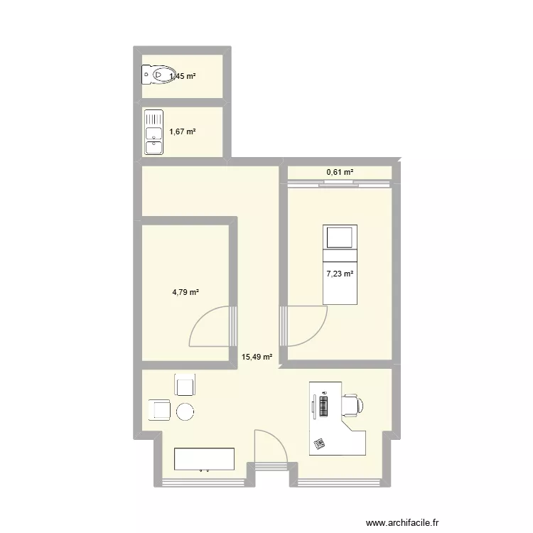 santeform3. Plan de 6  et 31 m²