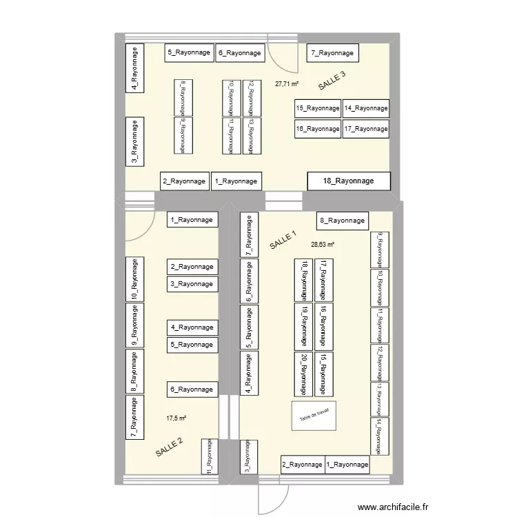 Plan RDC_Archives VILLE. Plan de 3 et 74 m² Plan RDC_Archives VILLE. Plan de 3 et 74 m²