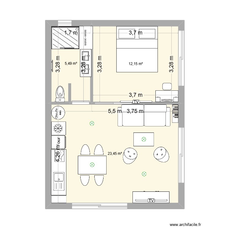 Extension d&eacute;pendance 2026-02. Plan de 0 pièce et 0 m2