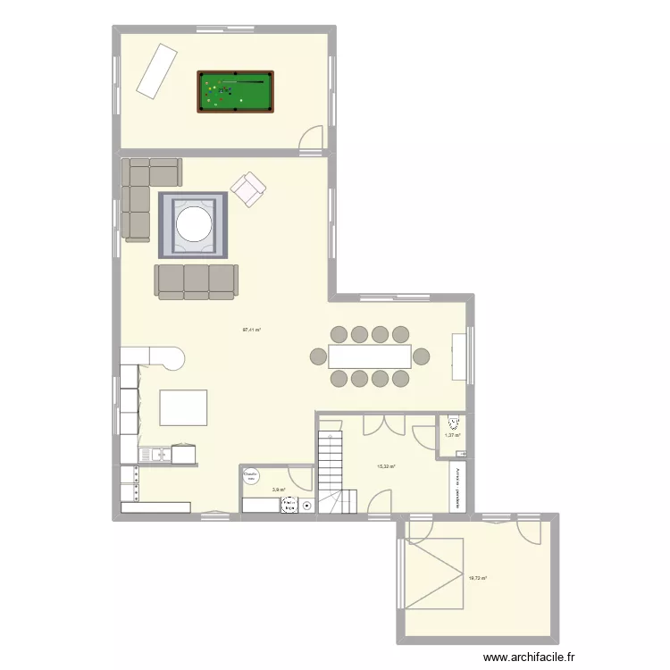 RDC. Plan de 6 et 166 m² RDC. Plan de 6 et 166 m²