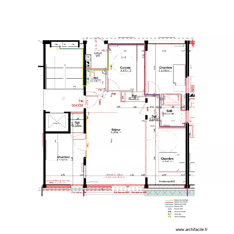 CVC T4 RDC. Plan de 