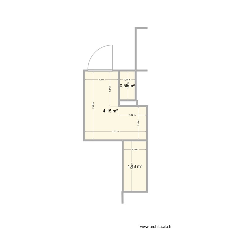 Plan de l’existant 2 cours de la république. Plan de 0 pièce et 0 m2