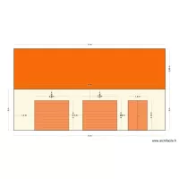 plan facade porte garage