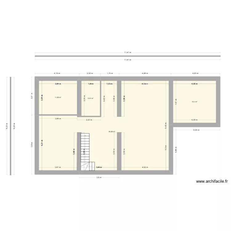 chorges. Plan de 4  et 115 m²