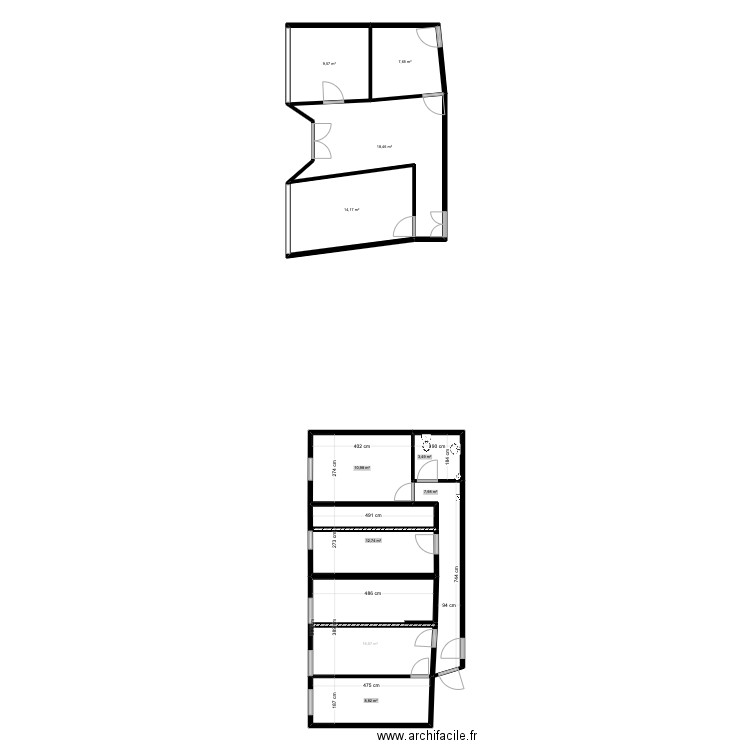 Neubourg. Plan de 10 pièces et 112 m2
