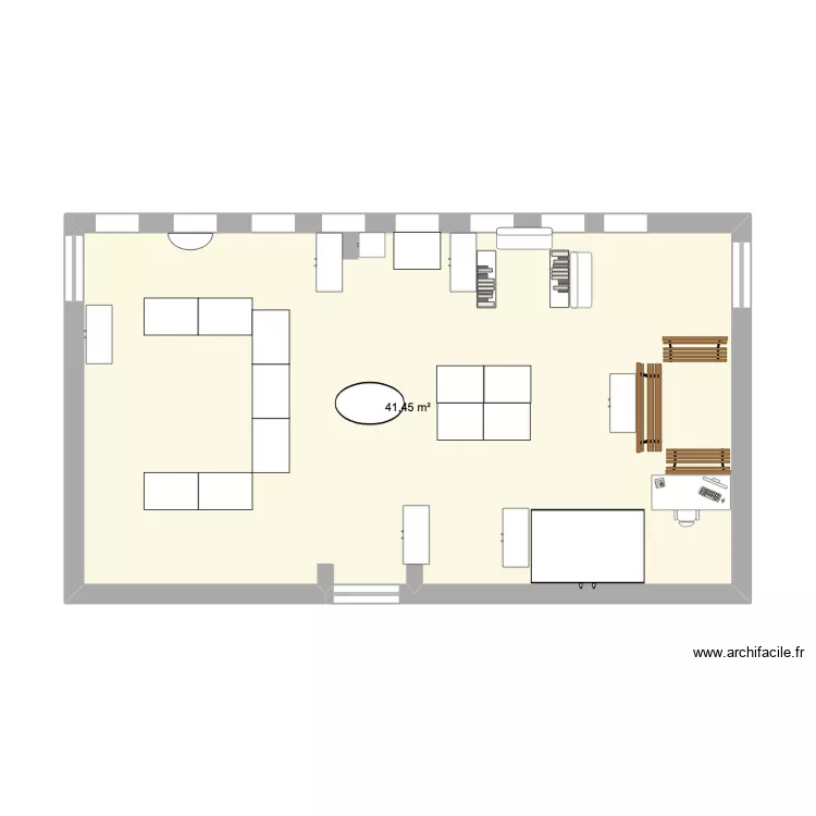 classe GS-CP. Plan de 1 et 41 m² classe GS-CP. Plan de 1 et 41 m²