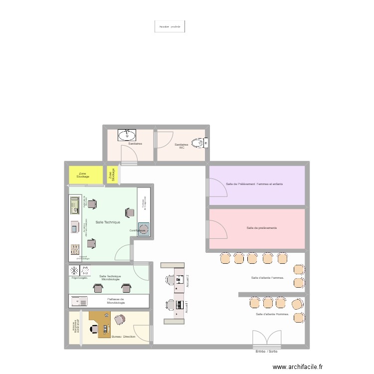 BIOLMH OF. Plan de 11 pièces et 104 m2