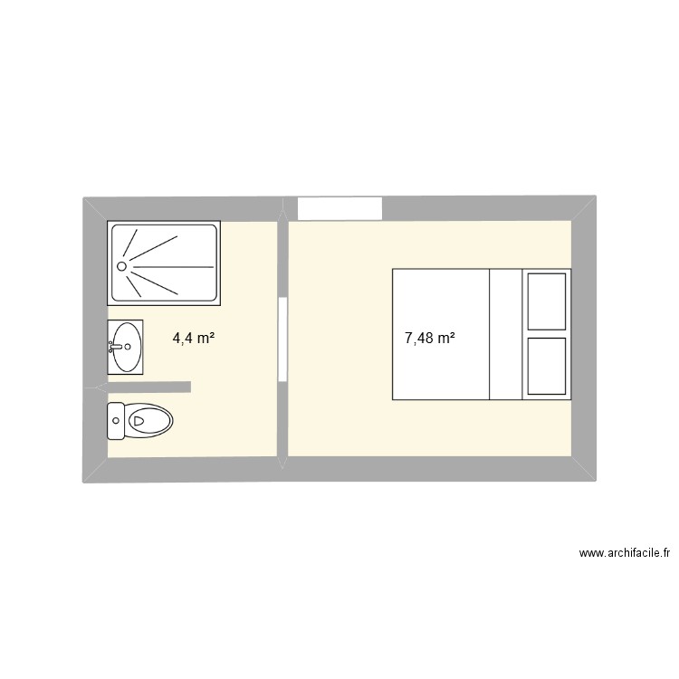 PLAN SAINT MARTIN DE VESUBIE EXT. Plan de 2 pièces et 12 m2