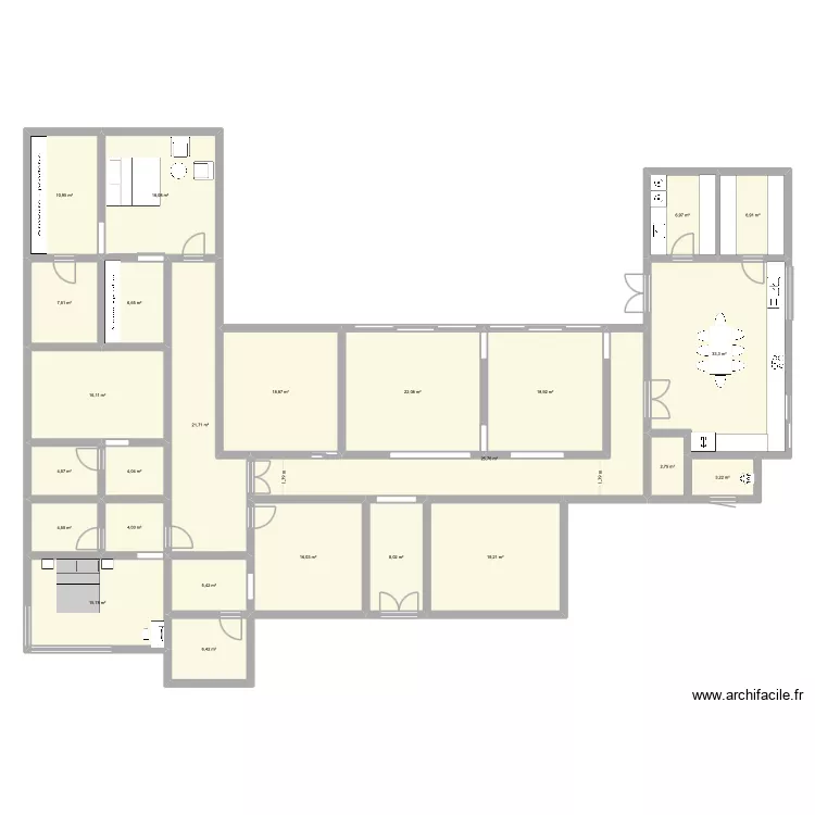 MAISON2. Plan de 25 pièces et 308 m² MAISON2. Plan de 25 pièces et 308 m²