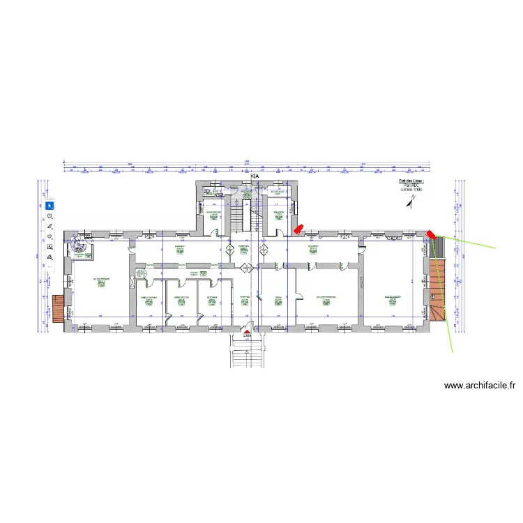 Coll&egrave;ge Lasalle RDC. Plan de 