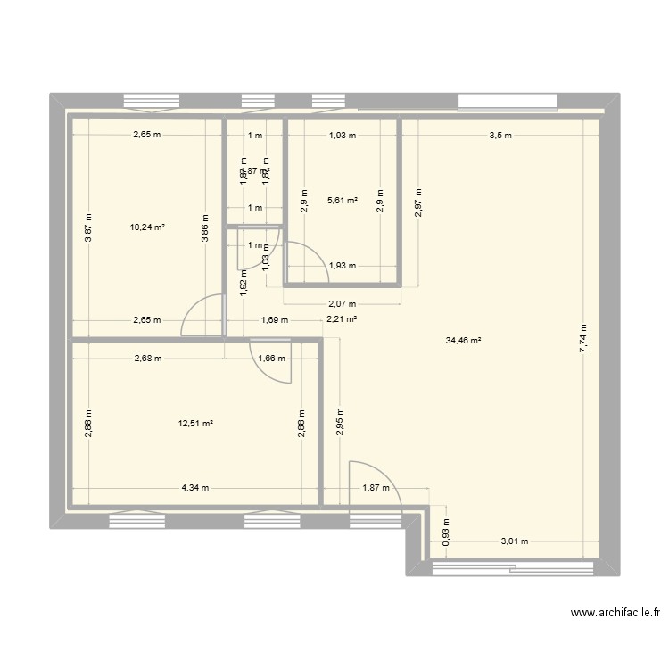 essai 09:11:25. Plan de 6 pièces et 135 m2