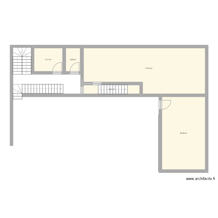Ma maison. Plan de 5 pièces et 74 m2