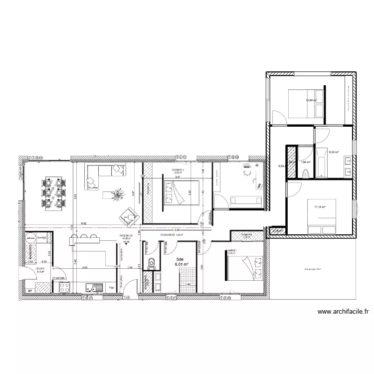 agrandissement maison sault 2. Plan de 