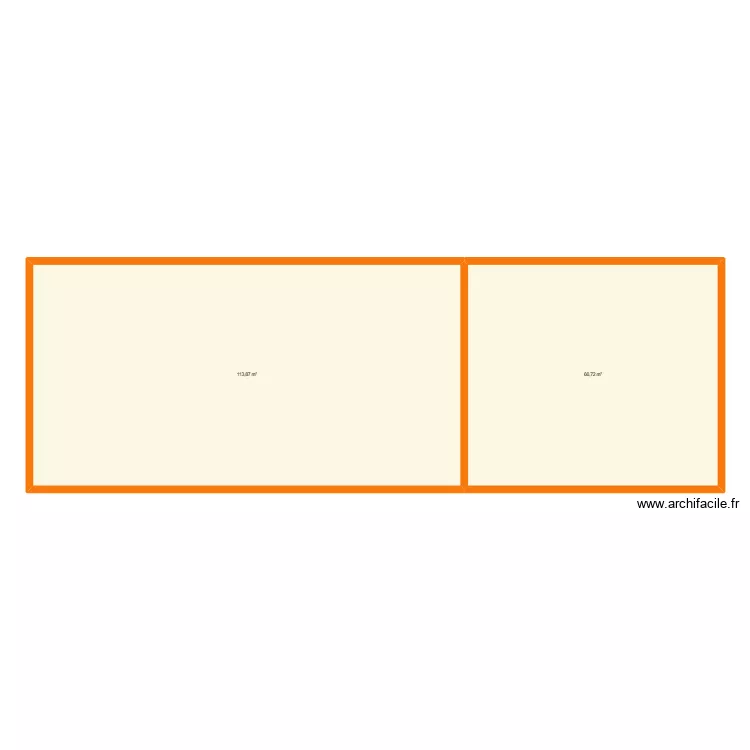 Plan hangar agricole avant travaux. Plan de 2 et 178 m² Plan hangar agricole avant travaux. Plan de 2 et 178 m²