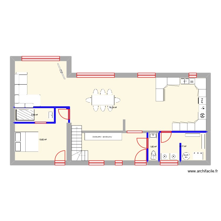 Aménagement Camphin. Plan de 0 pièce et 0 m2 Aménagement Camphin. Plan de 0 pièce et 0 m2