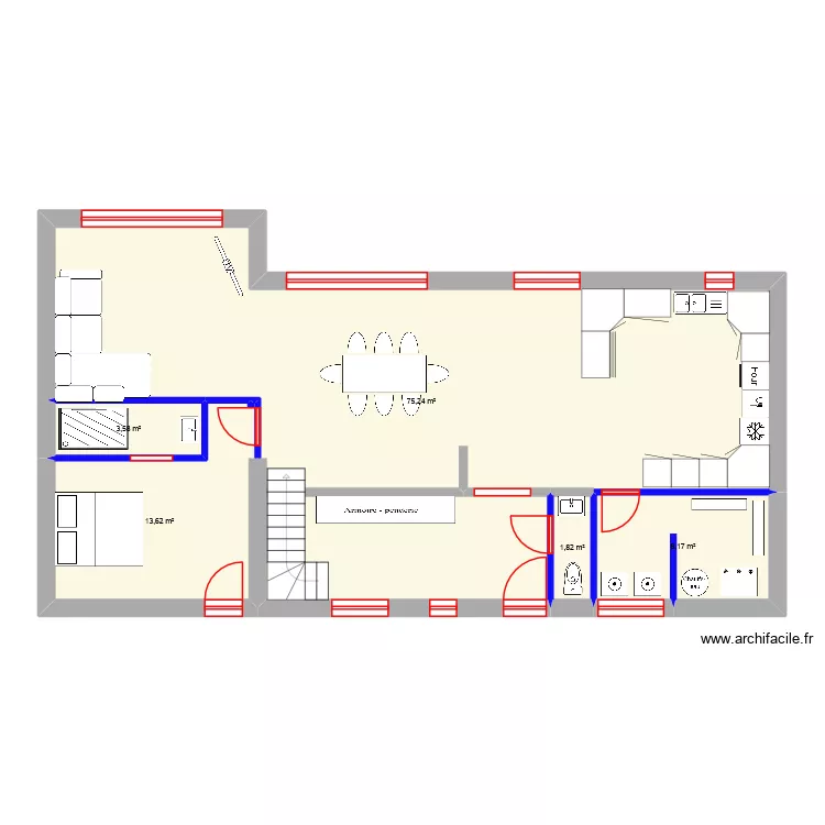Aménagement Camphin. Plan de 5 et 102 m² Aménagement Camphin. Plan de 5 et 102 m²