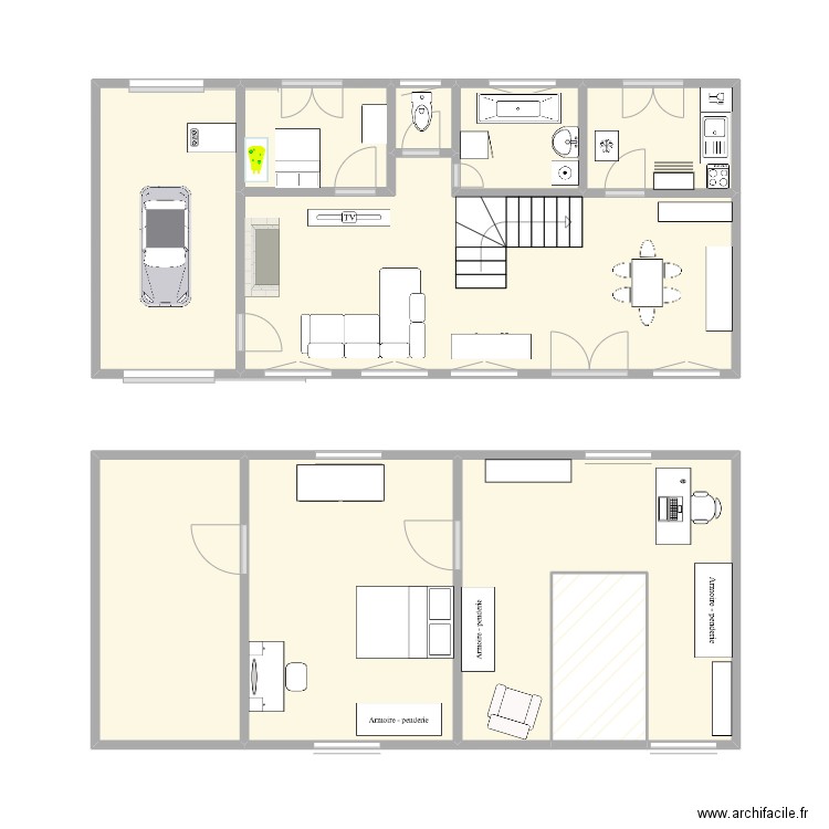 FOREST-MONTIERS. Plan de 10 pièces et 49 m2