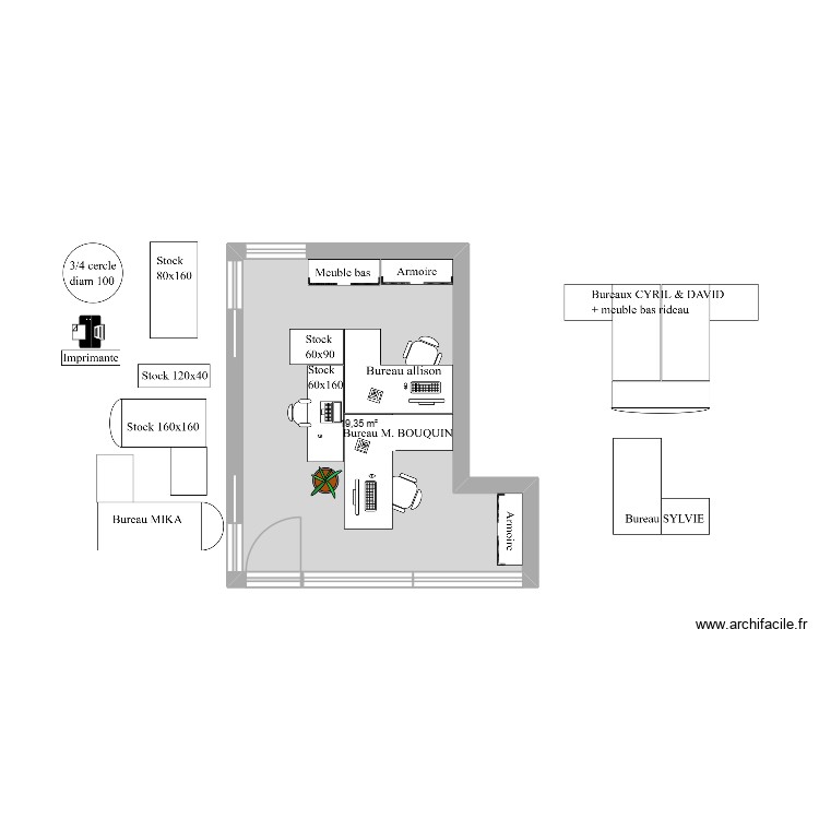 NOUVEAUBUREAU2. Plan de 0 pièce et 0 m2