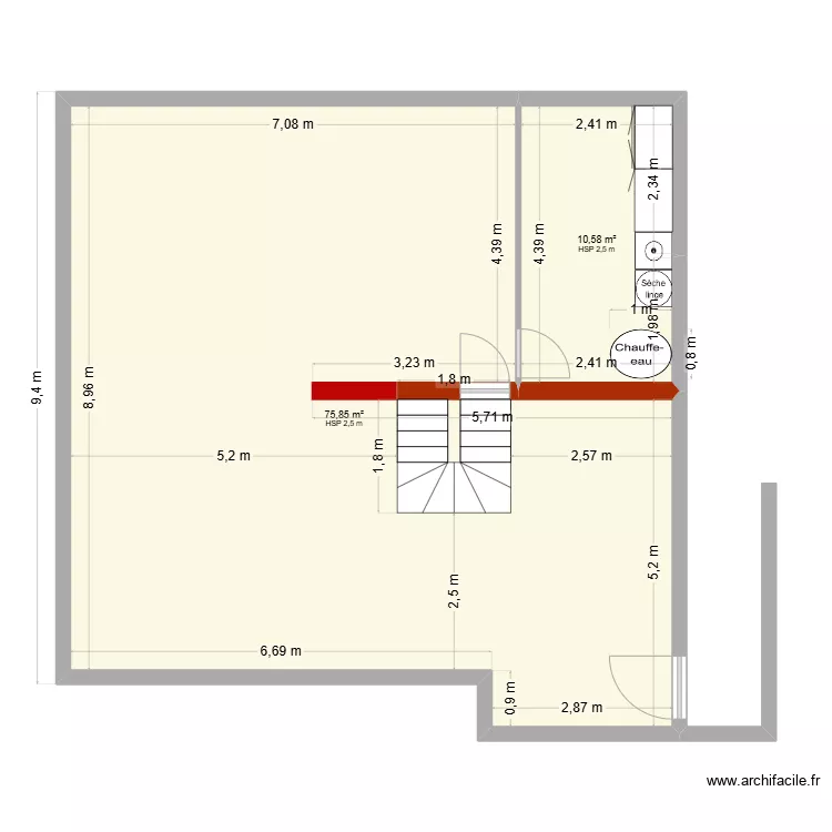 second plan. Plan de 