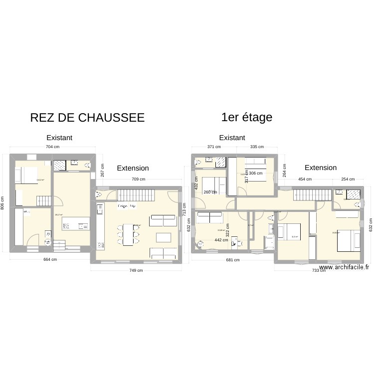 petite maison + studio. Plan de 0 pièce et 0 m2