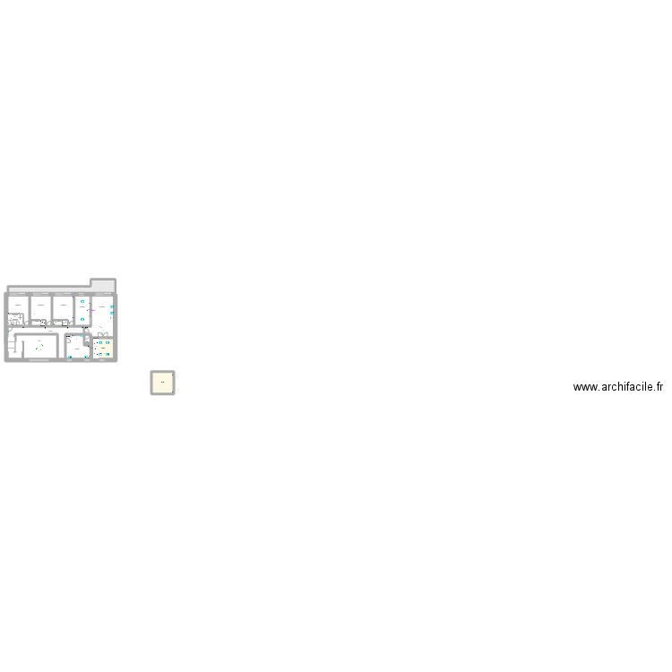 SOHIER  1ER'. Plan de 17 pièces et 206 m2