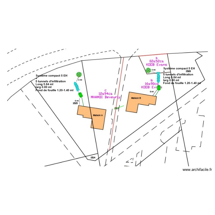 Mhandi-Koob. Plan de 0 pièce et 0 m2