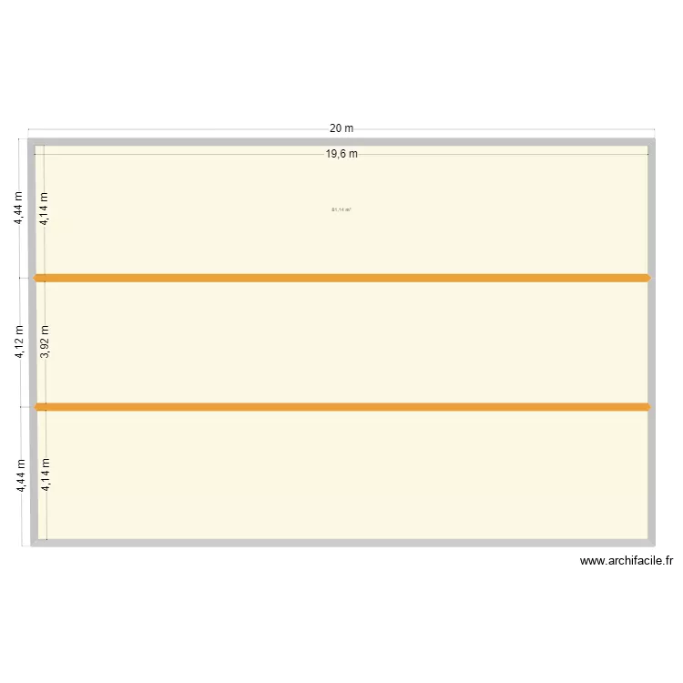 logement saisonniers. Plan de 