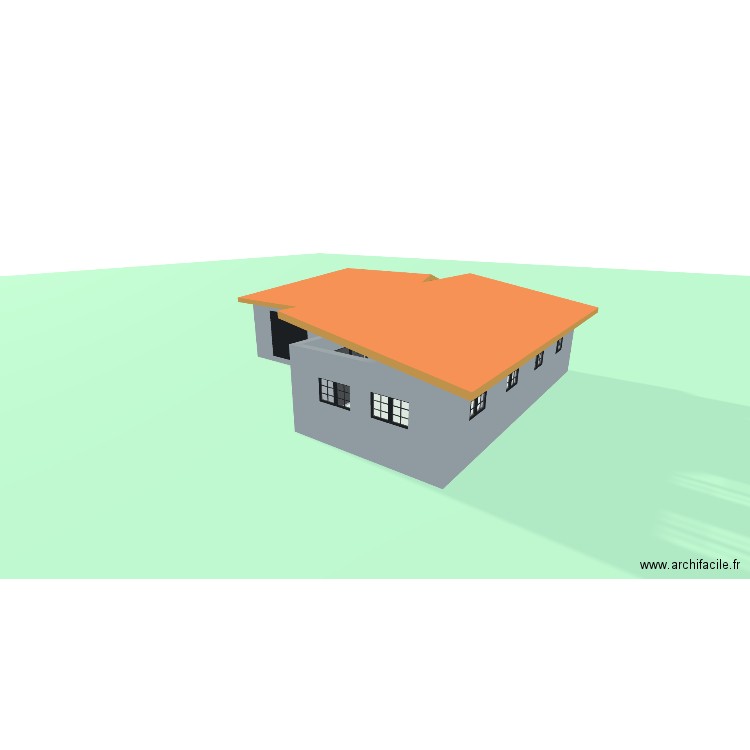 garage. Plan de 2 pièces et 88 m2