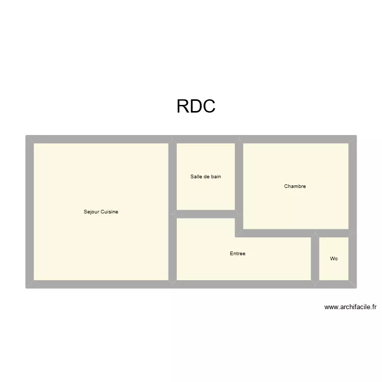 350601797. Plan de 5  et 46 m²