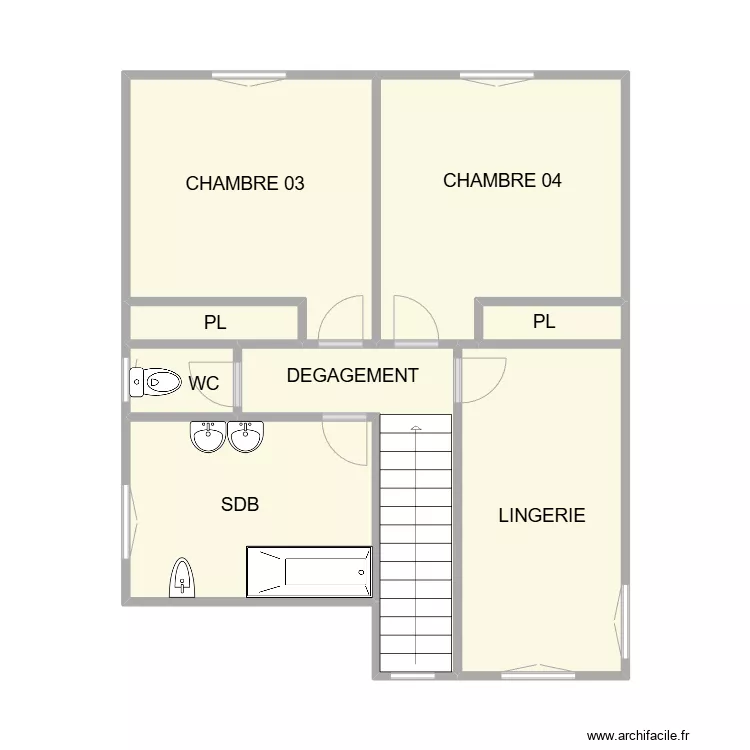 ETAGE RODILHAN. Plan de ETAGE RODILHAN. Plan de