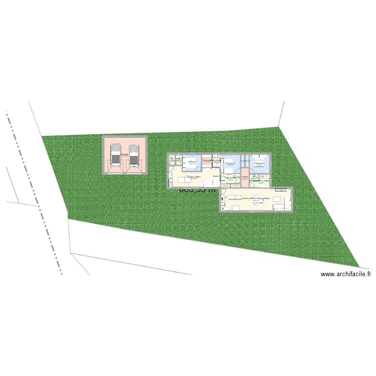 Maison Surbaix 4. Plan de 18 pièces et 151 m2