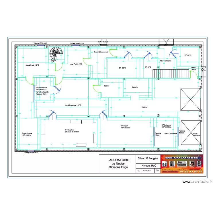 amenagement . Plan de 
