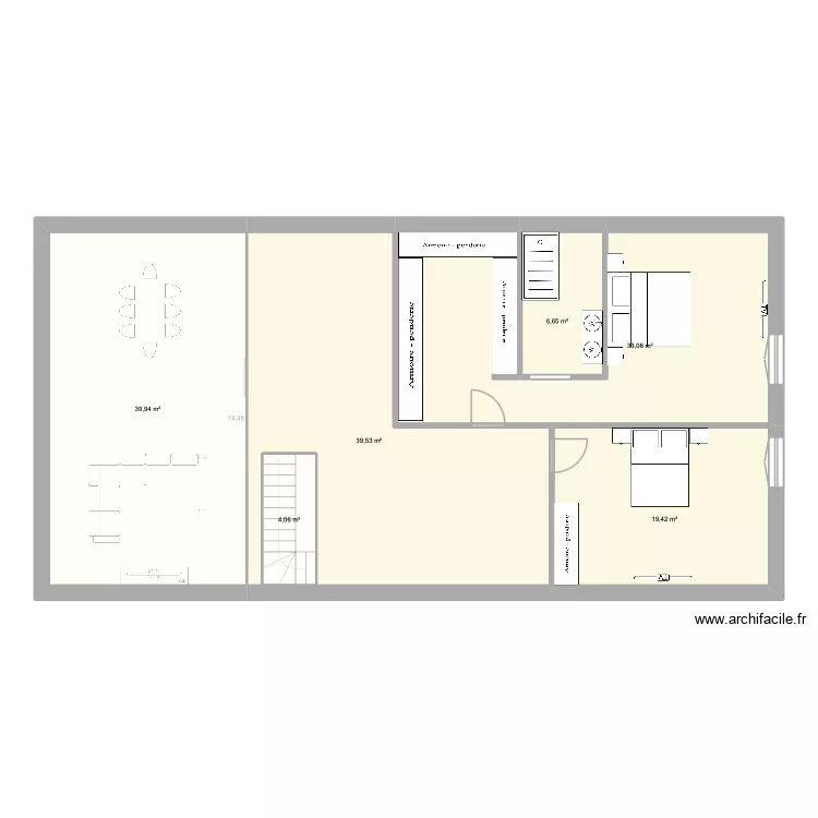 maison. Plan de 