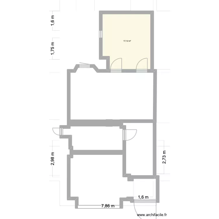 on mange quoi 2. Plan de 1 Pièce et 17 m² on mange quoi 2. Plan de 1 Pièce et 17 m²