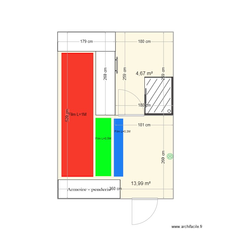 Rexel Treilleres - ALL IN HOME. Plan de 2 pièces et 19 m2