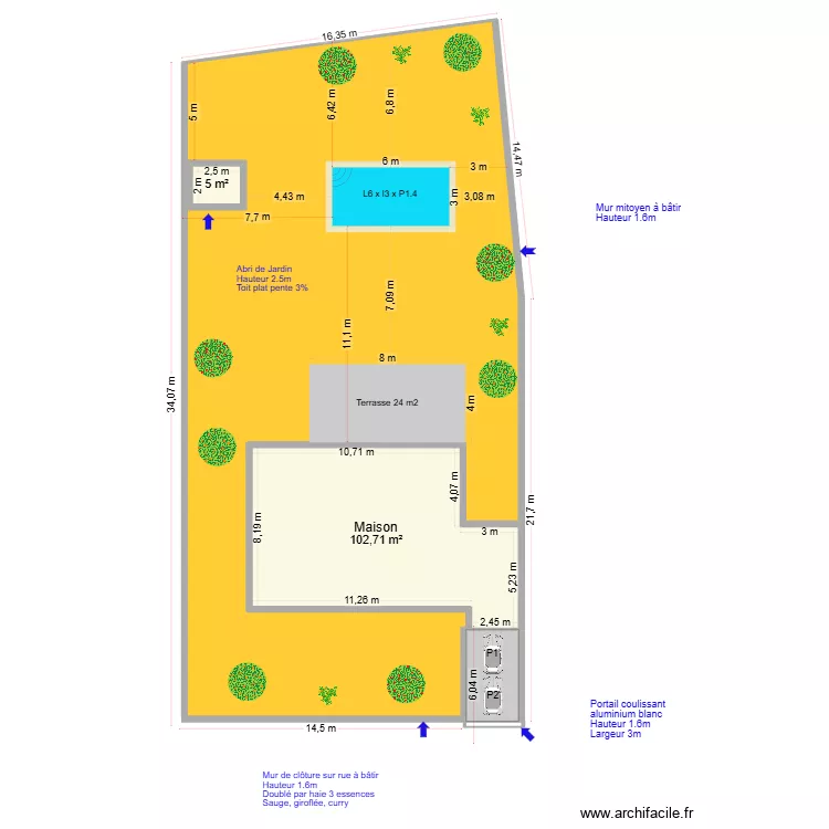 plan de masse vendres 34. Plan de 