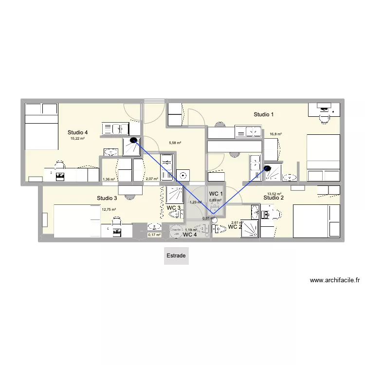 ST HERBLAIN CHARENTE V3. Plan de 