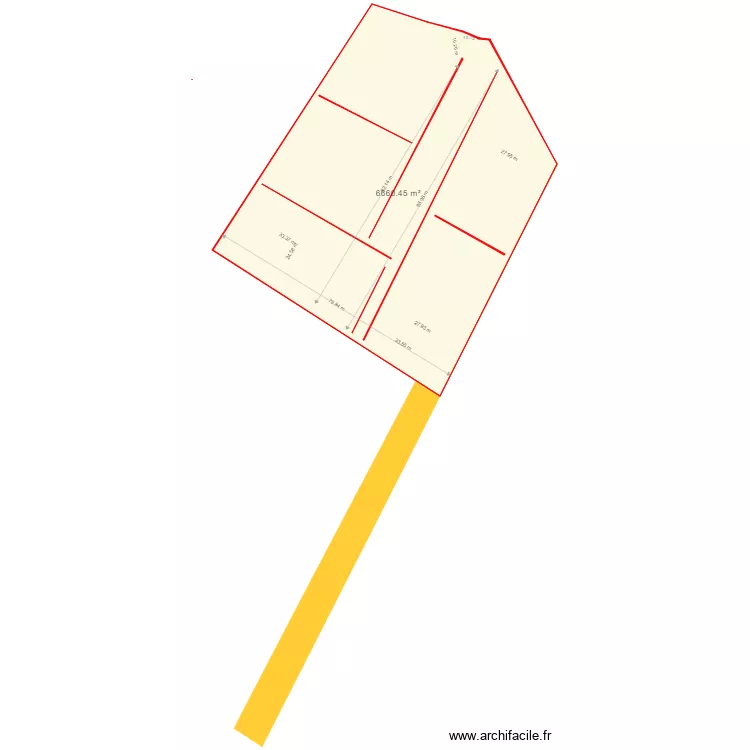 MURET 127 Lacombe - fond de plan hyp 1 5 lots. Plan de MURET 127 Lacombe - fond de plan hyp 1 5 lots. Plan de