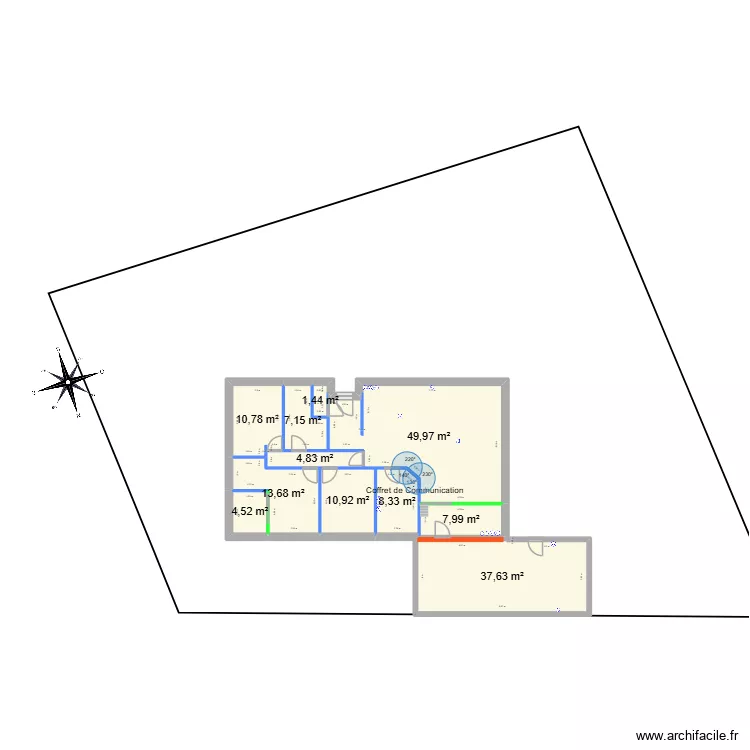 Maison KA St Cyr au Propre. Plan de 11  et 157 m²