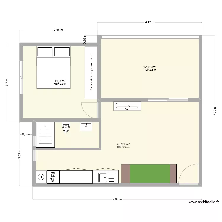 R&eacute;novation propo 2. Plan de 