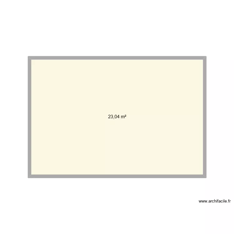 meuble sdb. Plan de 1 Pièce et 23 m²