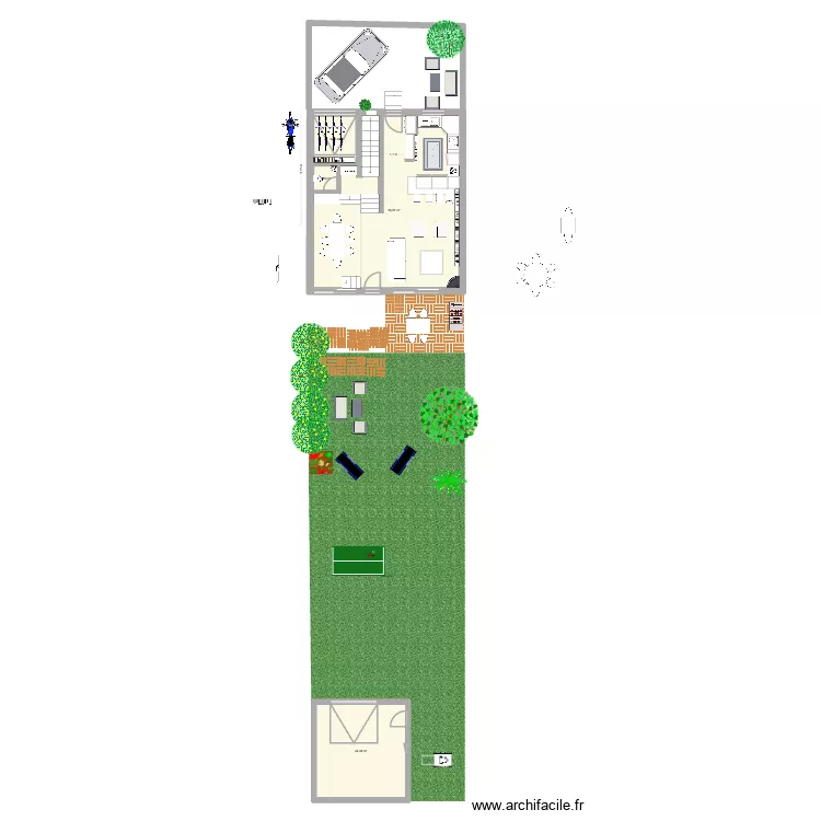 Epinette  salle &agrave; manger garage. Plan de 