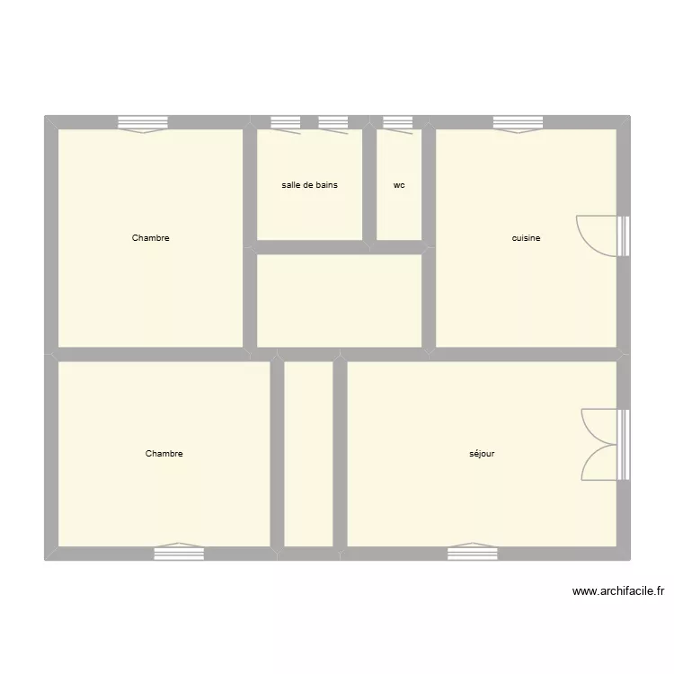 CHANTEGREILH &eacute;tat initial &eacute;tage. Plan de 
