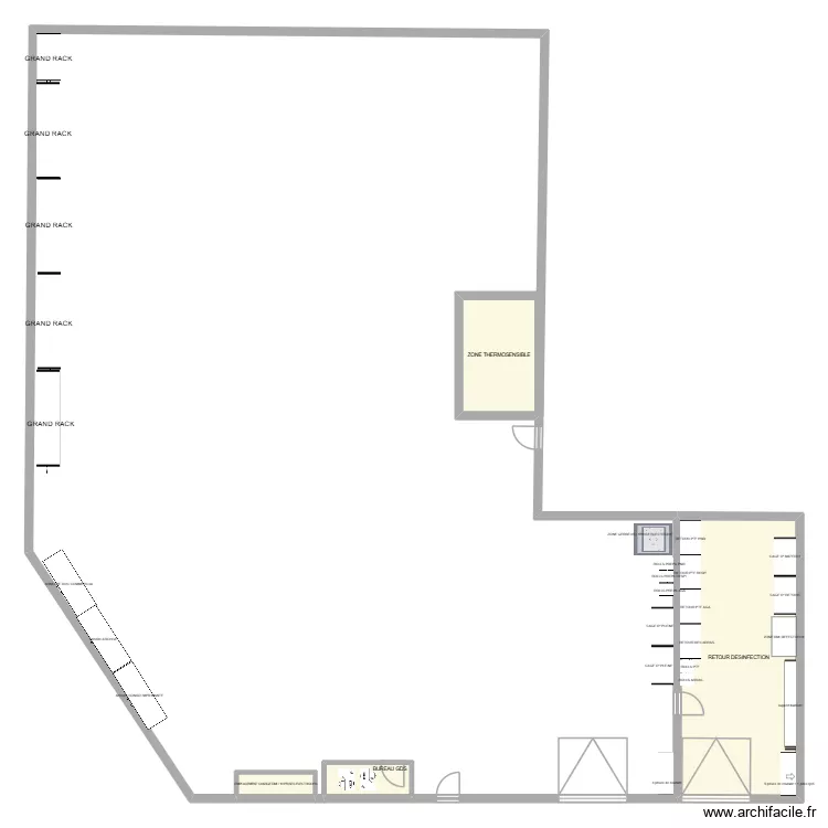 STOCK ORKYN. Plan de 4  et 55 m²
