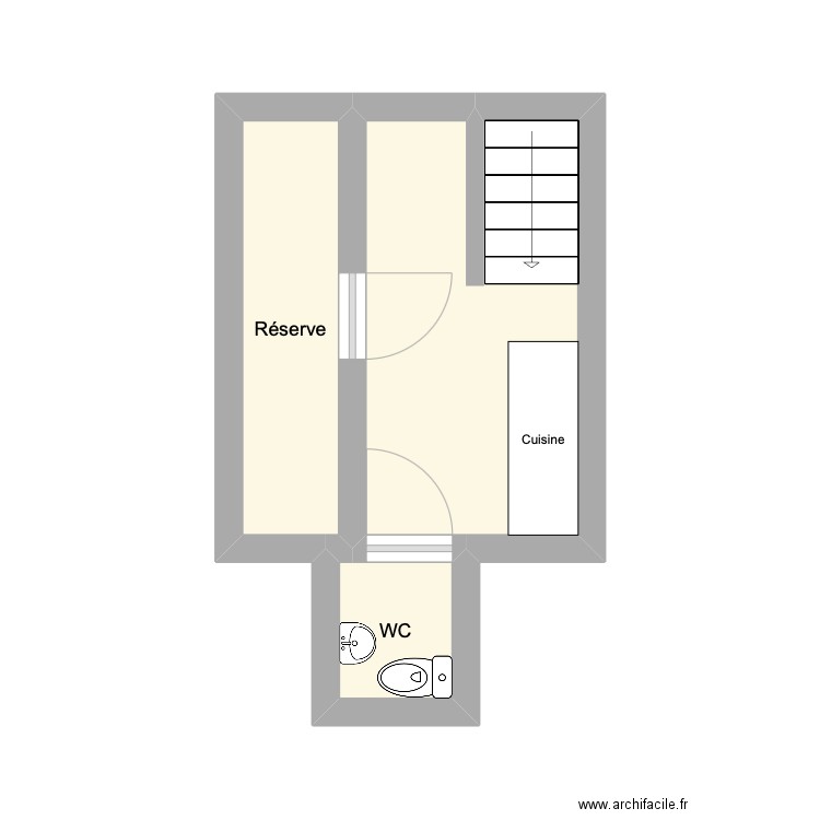 LaRoda sous. Plan de 3 pièces et 12 m2