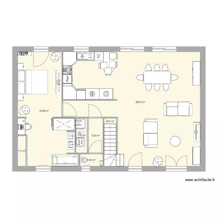 Zeb rdc avec baignoire 1. Plan de Zeb rdc avec baignoire 1. Plan de