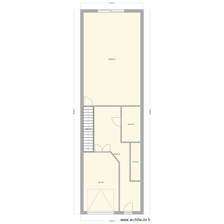 MANSSOUR base. Plan de 16 pièces et 212 m2