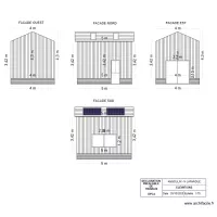 maison bois d&eacute;claration pr&eacute;alable Angoulin-ELEVATIONS