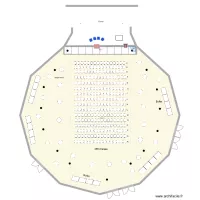 Grande salle 250 chaises et buffets