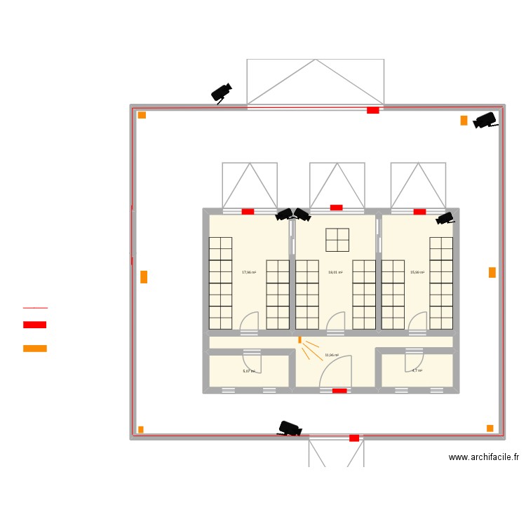 BP SITE LOGISTIQUE. Plan de 6 pièces et 74 m2